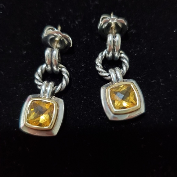 David Yurman Jewelry - David Yurman Citrine Renaissance Drop Earrings
